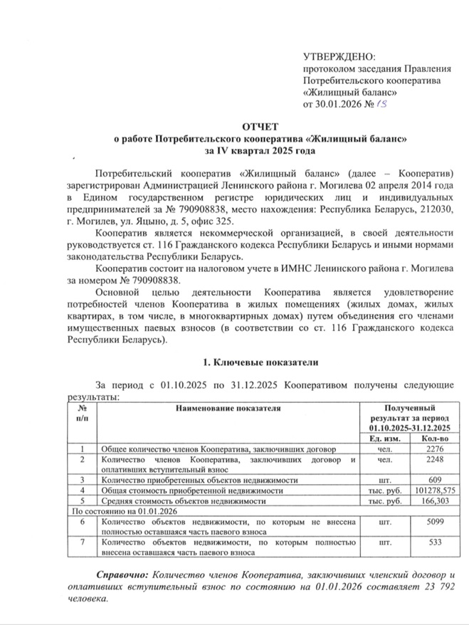 Отчет за 4 кв 2025